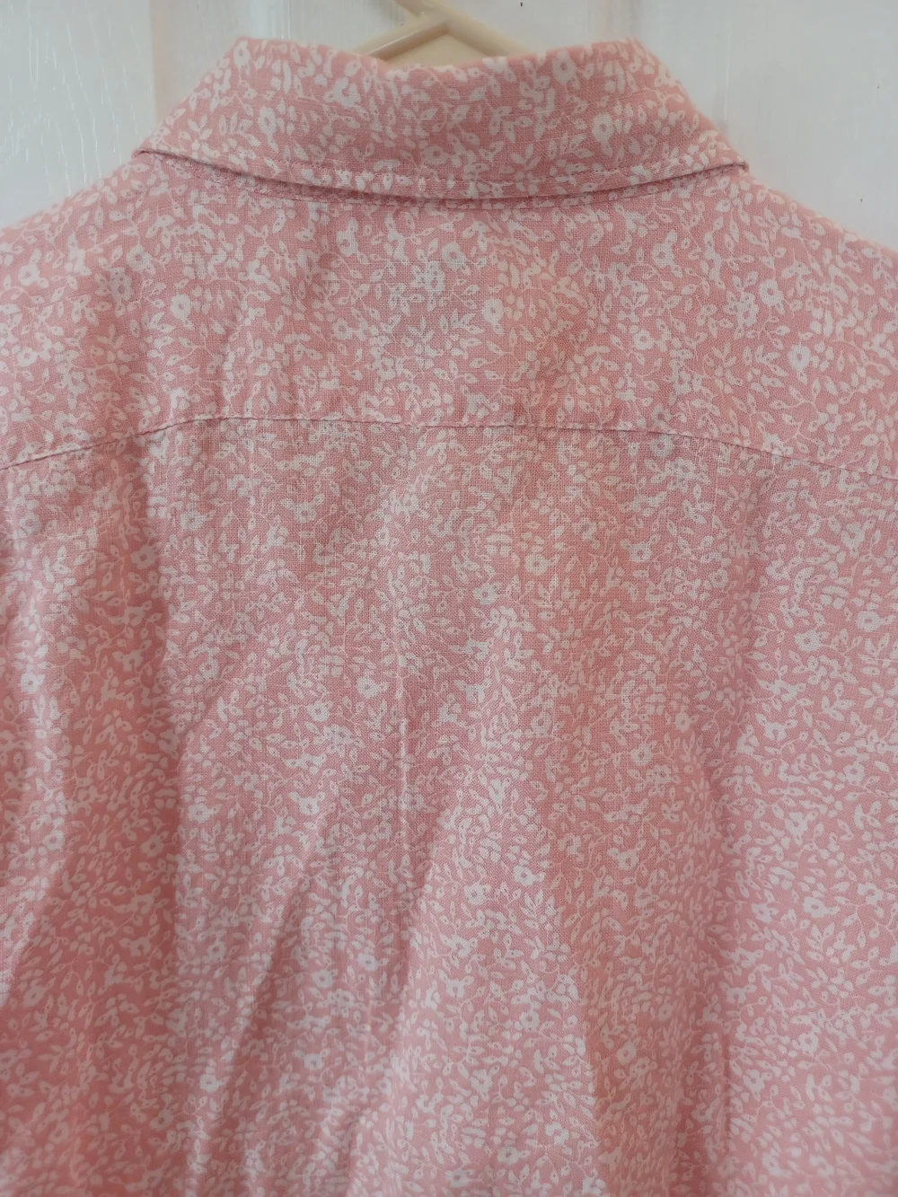 J.Crew Men's Linen/Cotton Button Down Shirt Pink White Micro Floral Size XXL
